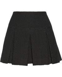 Jill Stuart Kristiana Pleated Matelassã© Mini Skirt - Lyst