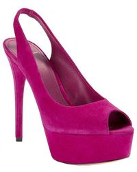 B Brian Atwood Beatris Suede Slingback Pumps - Lyst