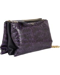 Zagliani Ayers & Leather Clelia Wristlet - Lyst