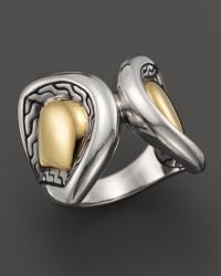 John Hardy Women'S 18K Gold And Sterling Silver Naga Large Scale Ring - Lyst