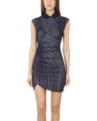 Charlotte Ronson Zig Zag Knit Bodycon Dress - Lyst