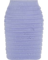 Sonia By Sonia Rykiel Tiered Knitted Pencil Skirt - Lyst