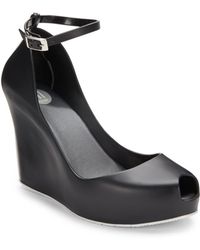 Melissa Patchuli Iv Peep Toe Jelly Wedges - Lyst