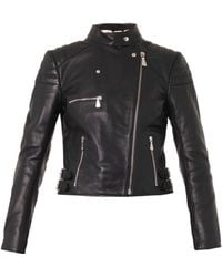 McQ by Alexander McQueen Leather Biker Jacket - Lyst