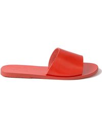 Ancient Greek Sandals Taygete Slides red - Lyst