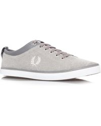 fred perry grey plimsolls