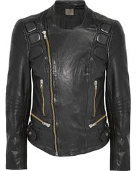 Muubaa Volta Leather Biker Jacket - Lyst