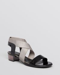 sandals  Leather Alice  Elie Black Tahari Slingback tahari Bow slingback in Sandals Lyst