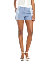 Sandro Color Block Shorts - Lyst