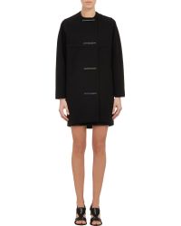 Balenciaga Compact Crepe Cocoon Coat - Lyst