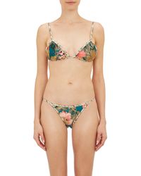 Zimmermann Reversible Paisley-Print Triangle Bikini Set - Lyst