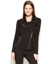 Calvin Klein Side-Zip Moto Blazer - Lyst