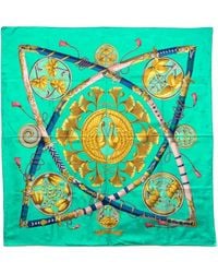 Hermes Pre-Owned Daimyo Princes Du Soleil Levant (Jacquard) - Lyst