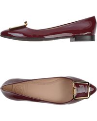 tory burch purple ballet flats