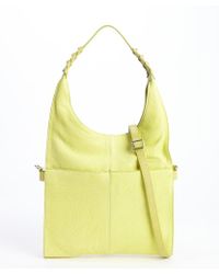 Olivia Harris Lime Leather 'Bubble Core Slim Hobo' Bag - Lyst