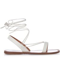 Bottega Veneta Intrecciato Woven Leather Sandals - Lyst