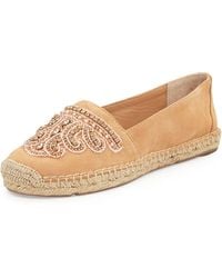 Vc Signature Cafi Embellished Suede Espadrille Flat - Lyst