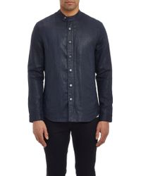 John Varvatos Coated Shirt-Jacket - Lyst