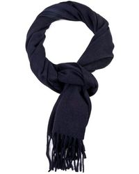 Ralph Lauren Blue Label Blue Cashmere Scarf - Lyst