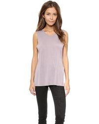 Cheap Monday Split Tank - Bleak Blue - Lyst
