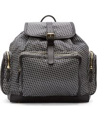 Pierre Hardy Black And White Cube Print Rectangular Rucksack - Lyst