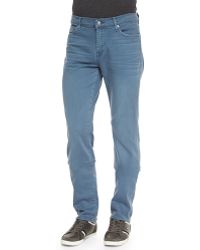 7 For All Mankind Luxe Performance: Slimmy Light Blue Jeans - Lyst
