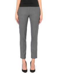 Maje Ankle-Grazing Wool-Blend Trousers - Lyst