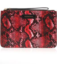 carvela snake print purse