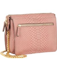 Zagliani Python Liberty Shoulder Bag - Lyst