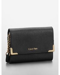 saffiano crossbody bag calvin klein