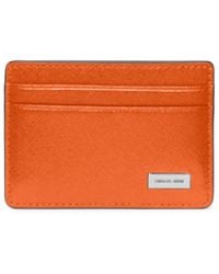Michael Kors Leather Card Case - Lyst