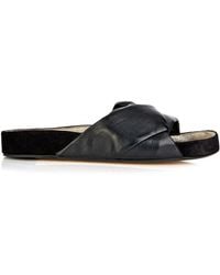 Isabel Marant Boop Leather Pool Slides - Lyst