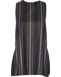 Adam Lippes Striped Wool-Blend Top - Lyst