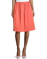 Halston Heritage A-Line Full Skirt - Lyst