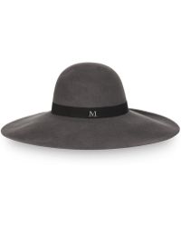 Maison Michel Blanche Wide-Brim Rabbit-Felt Hat - Lyst