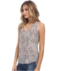 Rebecca Taylor Sleeveless Ombre Leo Tank Top - Lyst