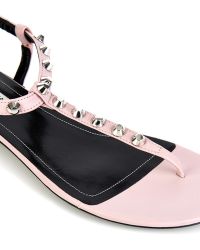 Balenciaga Arena Studded Flat Sandals - Lyst