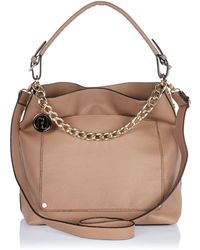 beige slouch bag