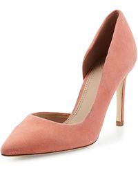 Tory Burch Classic Suede Half Dorsay Pump - Lyst