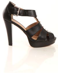 Charlotte Ronson Hayworth Studded Heel In Black - Lyst