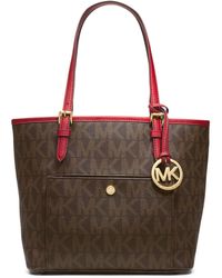 michael kors jet set medium logo tote