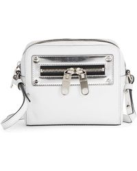 Milly Riley Leather Mini Crossbody Bag - Lyst