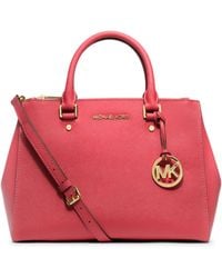 Michael Kors Sutton Medium Saffiano Leather Satchel - Lyst