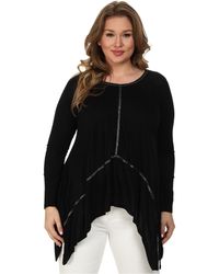DKNY Plus Size Sharkbite With Lurex Trim - Lyst