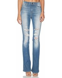Joe's Jeans Flared High-Waisted Stretch-Denim Jeans - Lyst