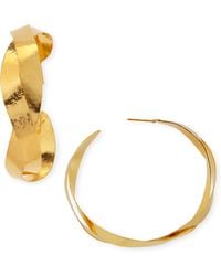 Herve Van Der Straeten Ruban Twisted Hoop Earrings - Lyst