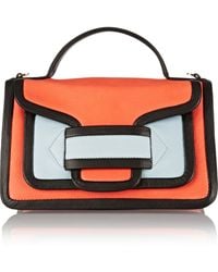 Pierre Hardy Color-blocked Leather Satchel - Lyst