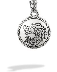 John Hardy Heritage Round Charm Pendant / Enhancer - Lyst
