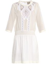Sea Tribal Lace-Panelled Cotton Dress - Lyst