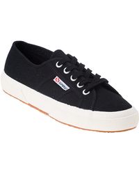 superga black canvas shoes
